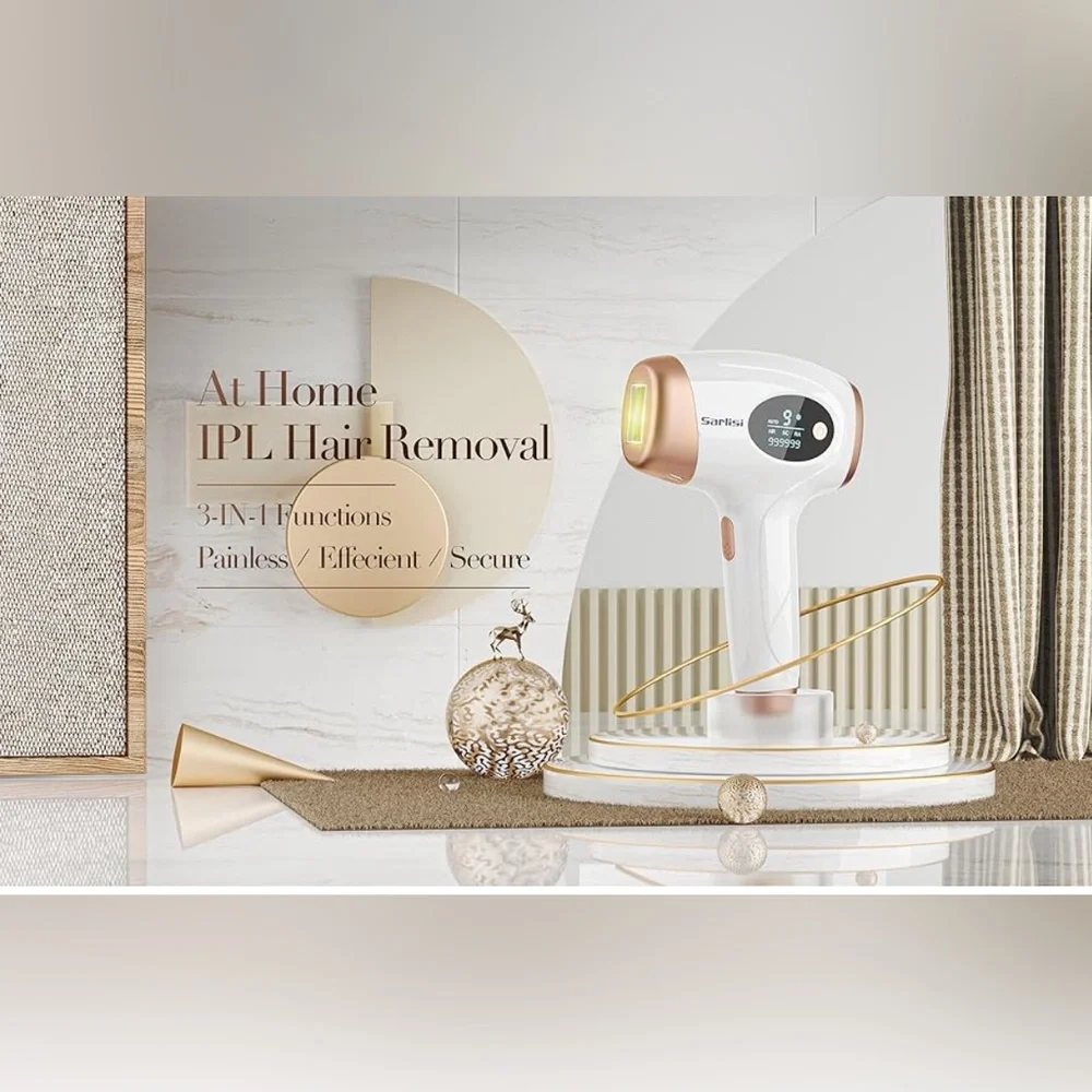 3-in-1 Laser Hair Removal Device with 9 Levels NWT